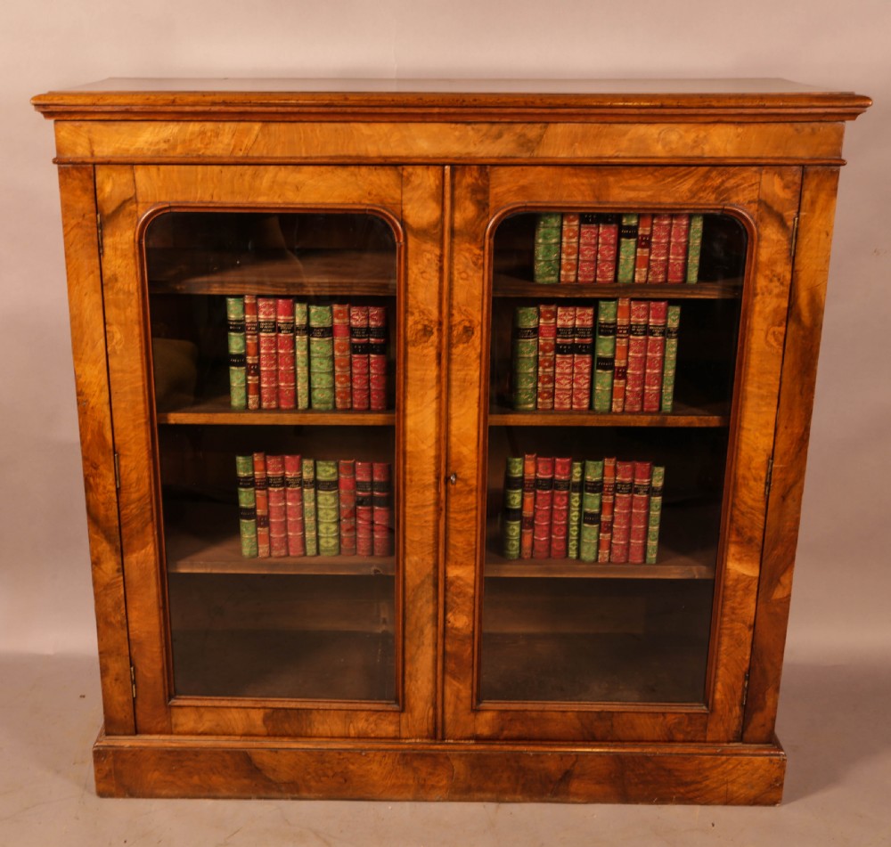 A Victorian Burr Walnut Bookcase View IV