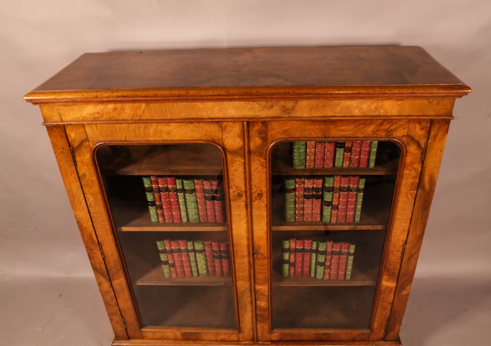 A Victorian Burr Walnut Bookcase View VI