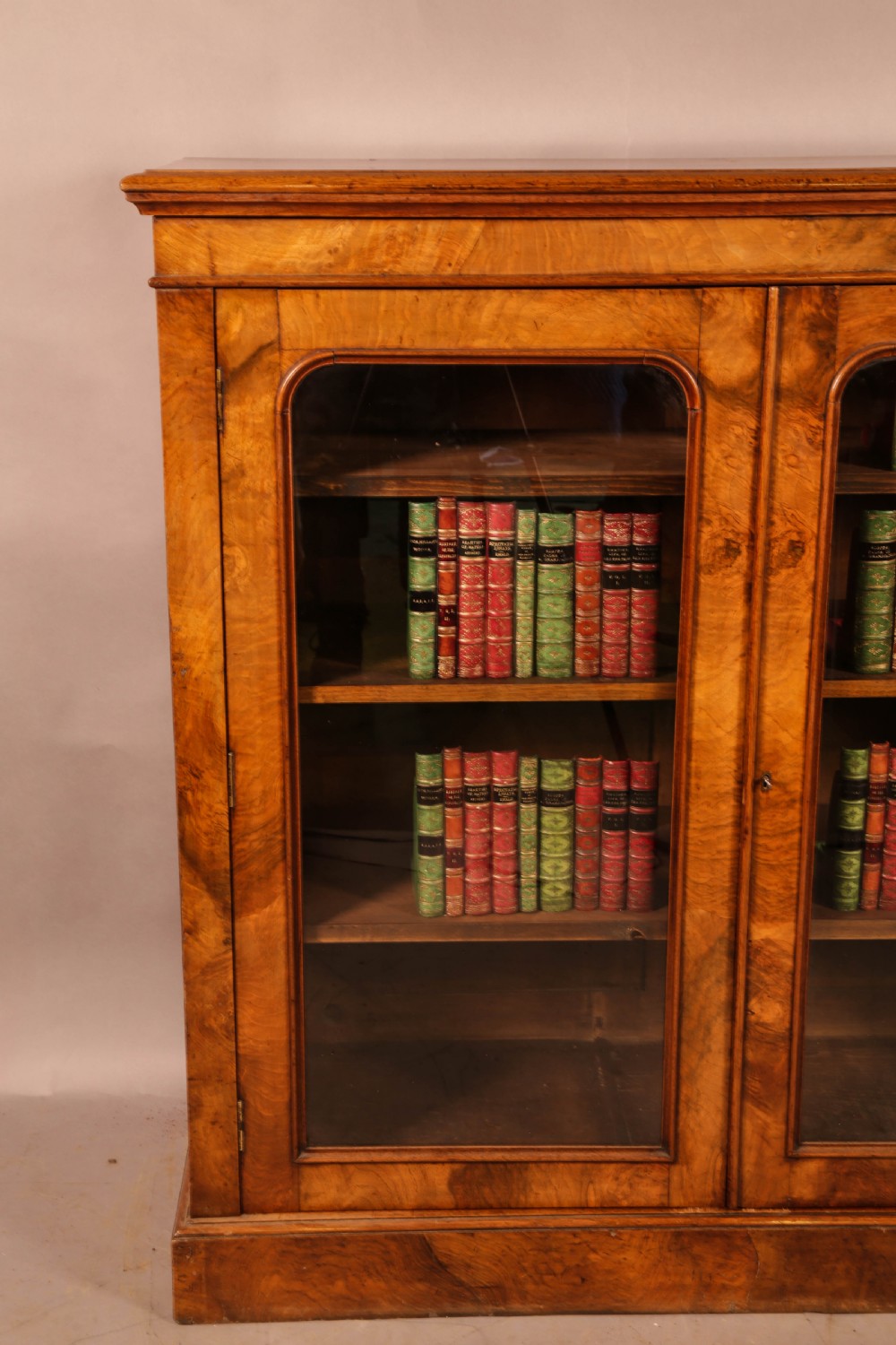 A Victorian Burr Walnut Bookcase View VII