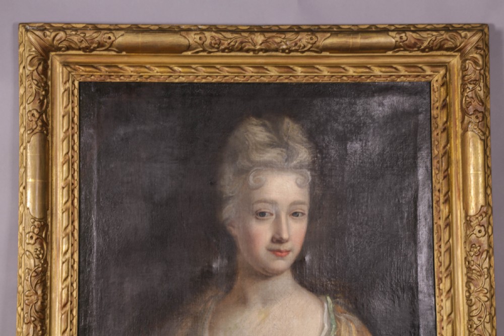 An 18th century Oil on Canvas Lady View VI