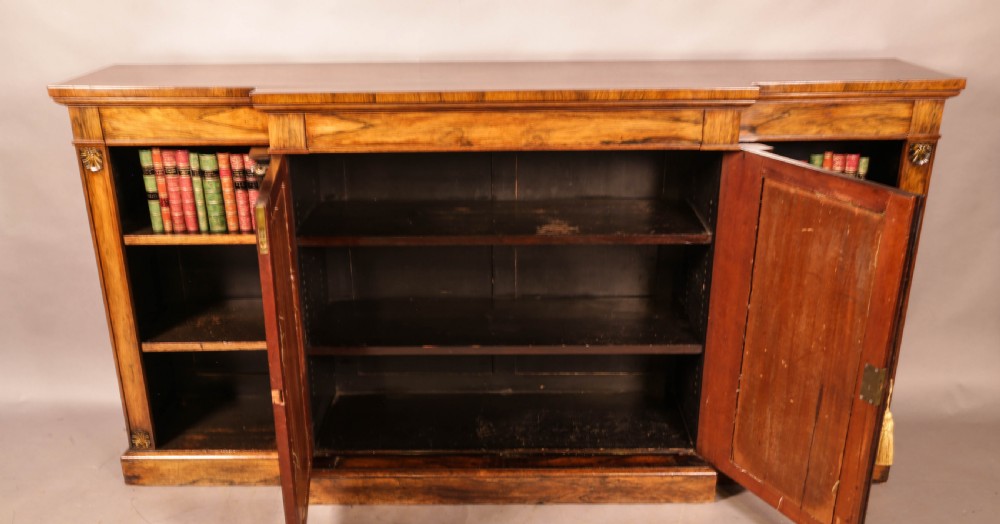 Regency period low Bookcase in Rosewood View X