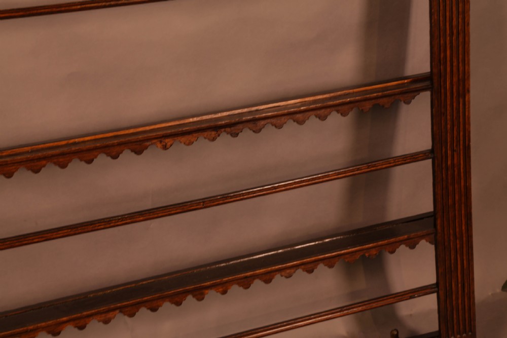 A Super 18th century plate rack in Oak View IX