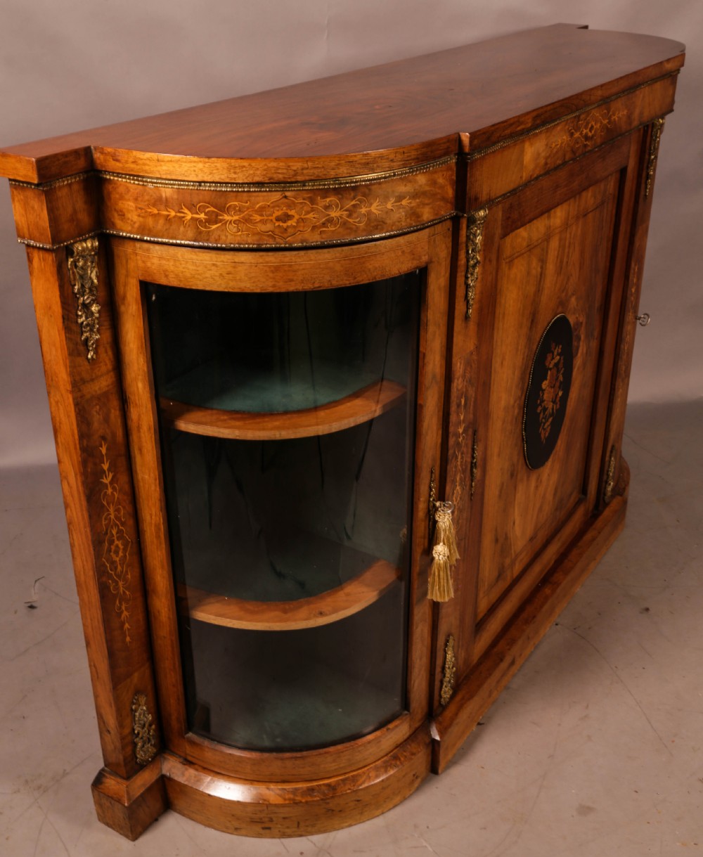 A Victorian Burr Walnut Credenza View II