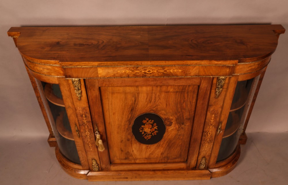 A Victorian Burr Walnut Credenza View V