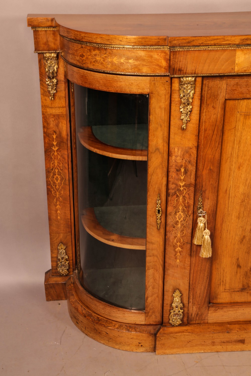 A Victorian Burr Walnut Credenza View VII