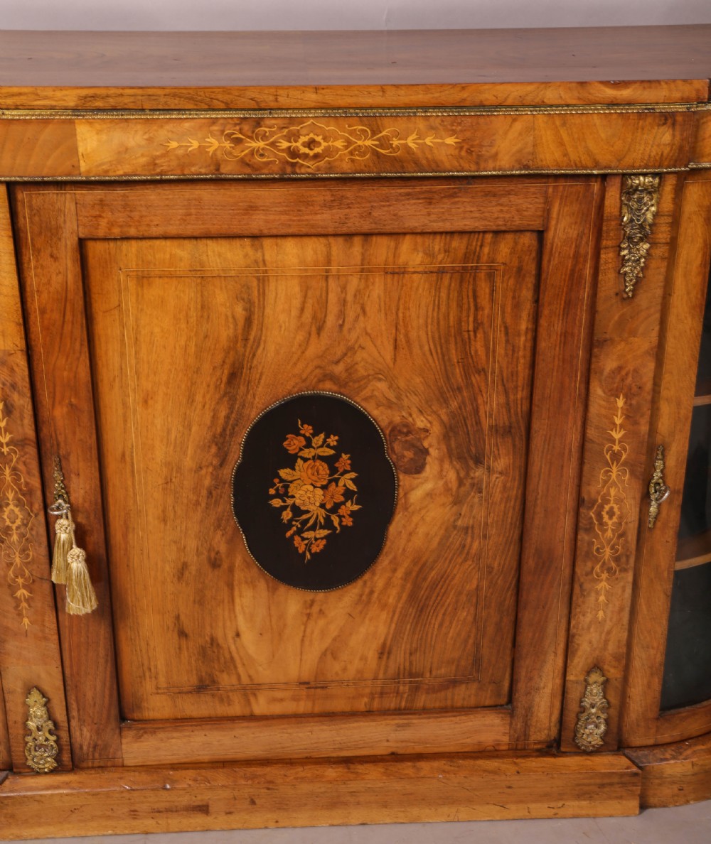 A Victorian Burr Walnut Credenza View VIII