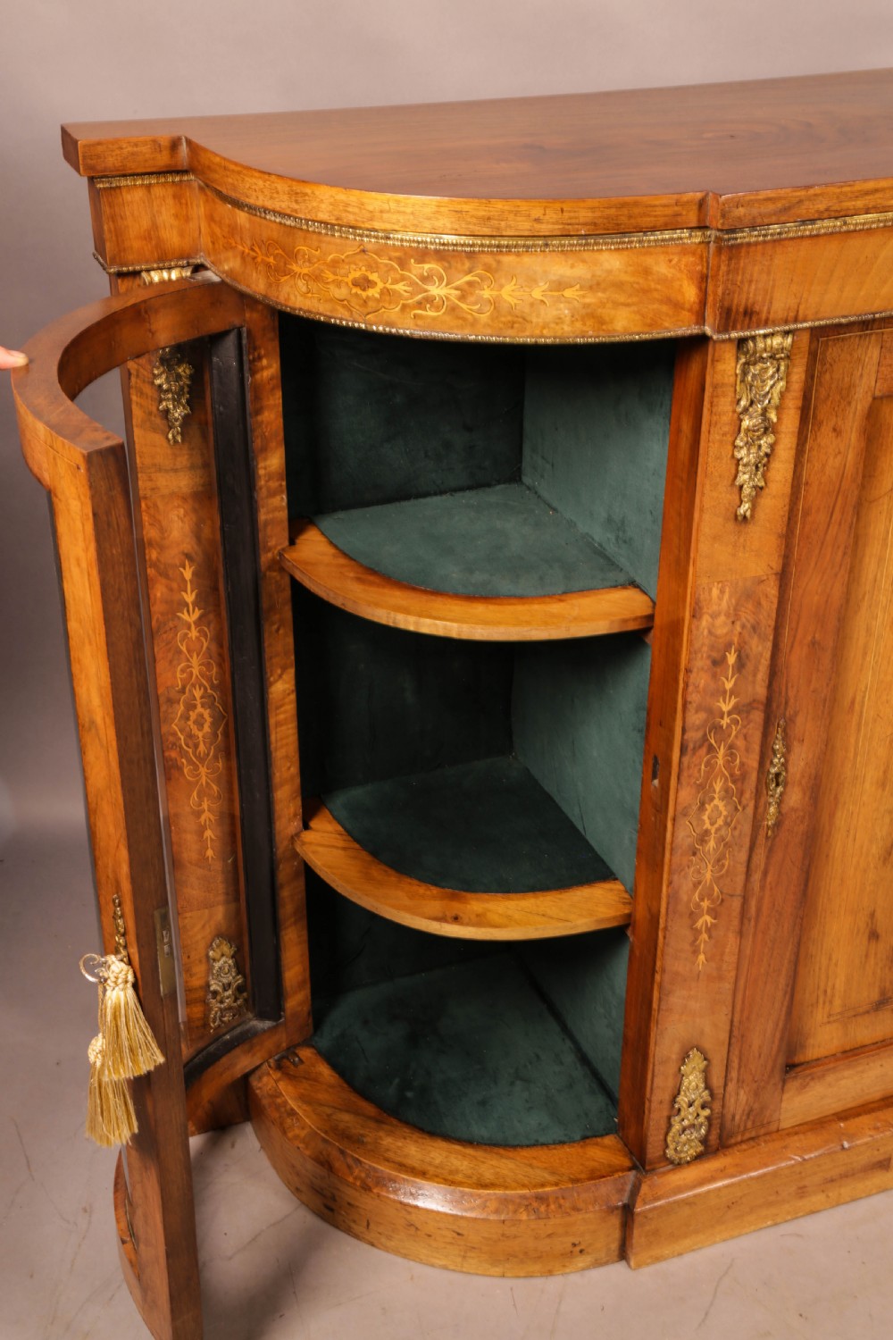 A Victorian Burr Walnut Credenza View IX