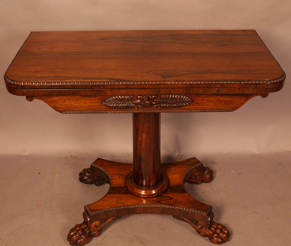 A Rosewood William IV Games Table