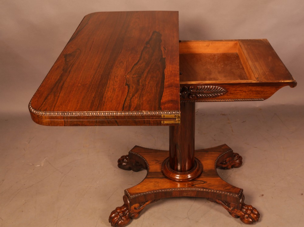 A Rosewood William IV Games Table View II