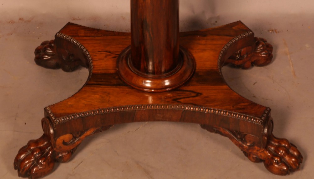 A Rosewood William IV Games Table View IV