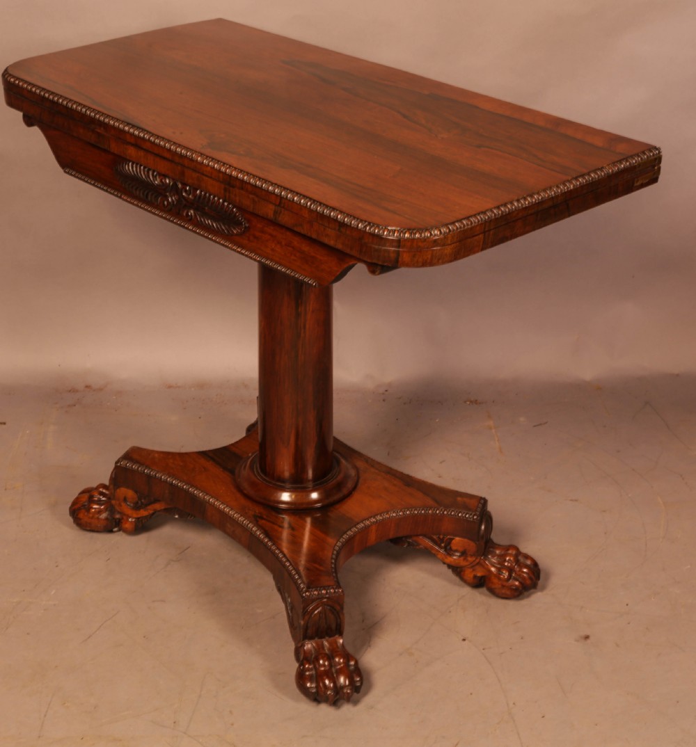 A Rosewood William IV Games Table View V