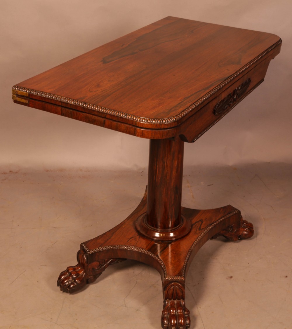 A Rosewood William IV Games Table View VII