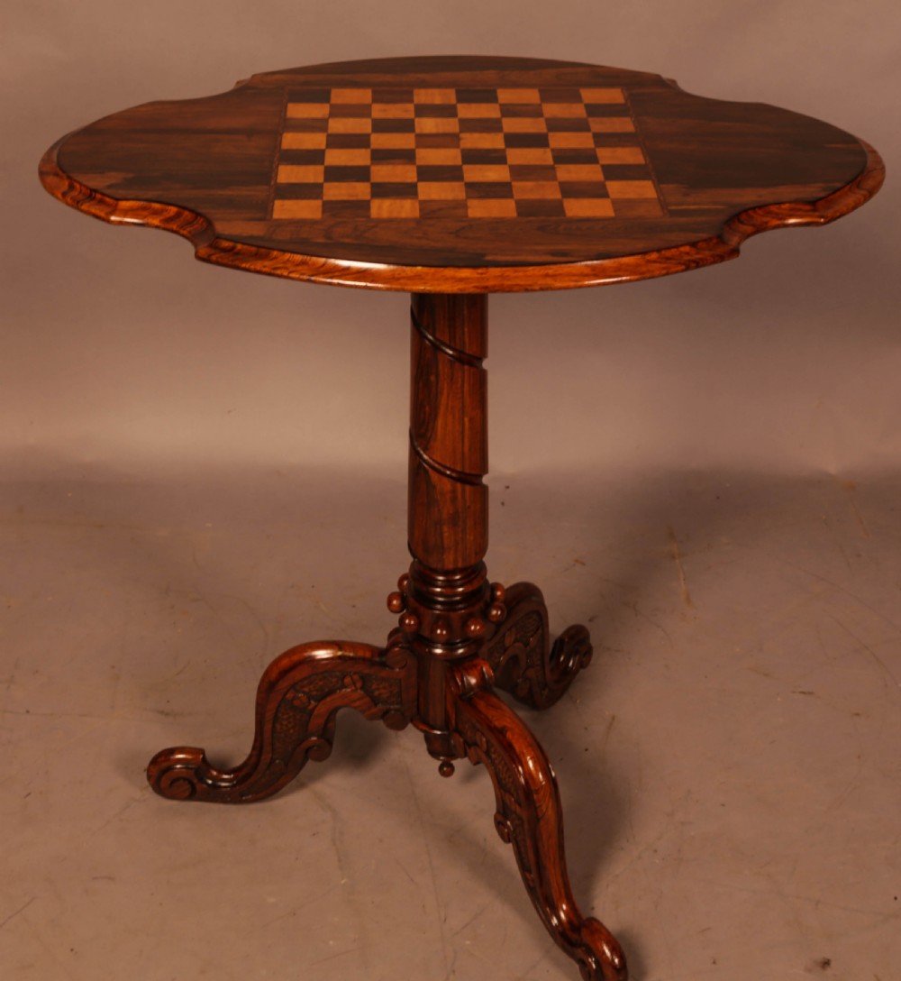 An occasional Chess Board Table Victorian View III
