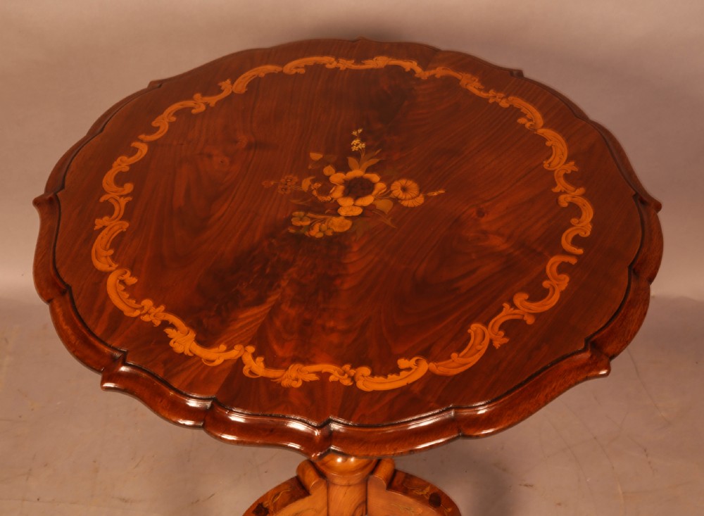 A Good Victorian Inlaid Occasional Table View II