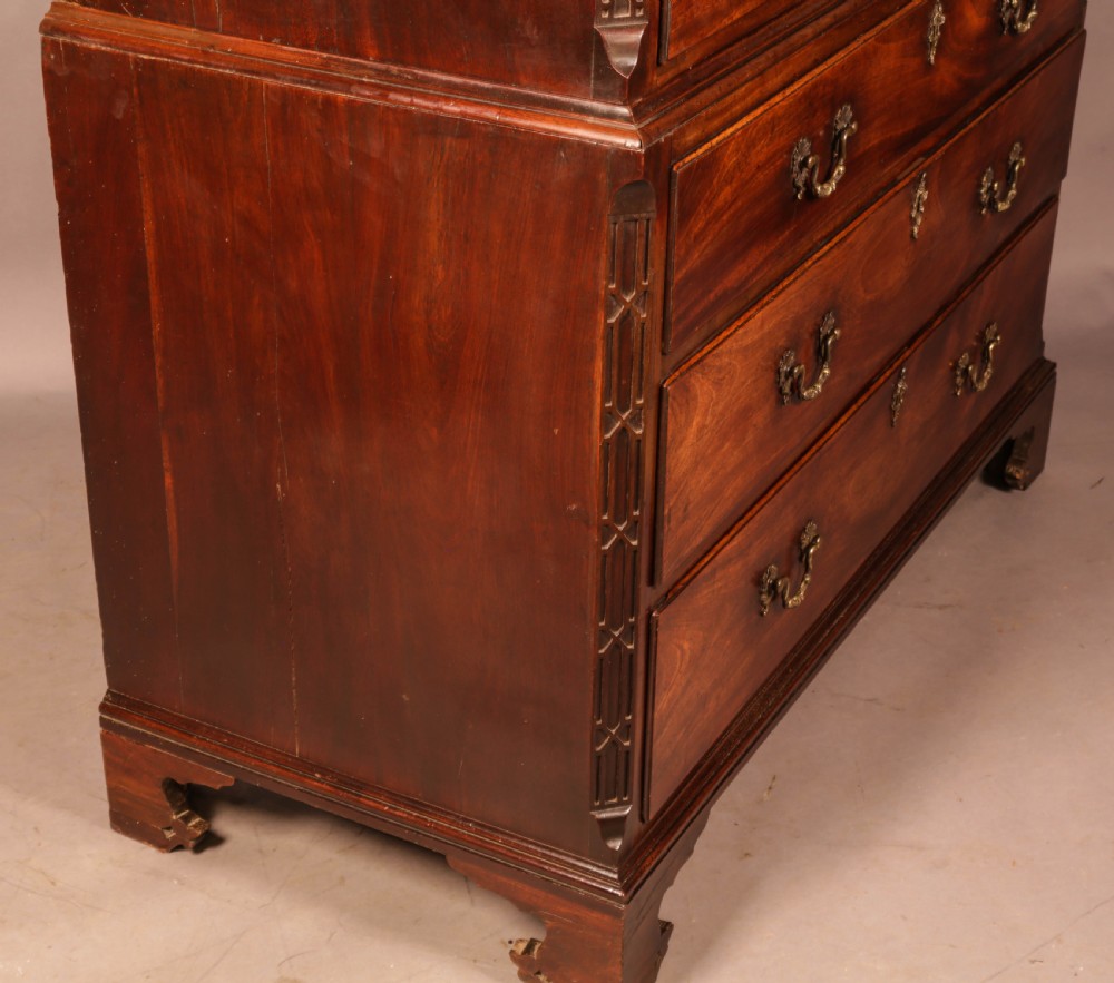 A Fine Chippendale Period Chest on Chest Mahogany View IV