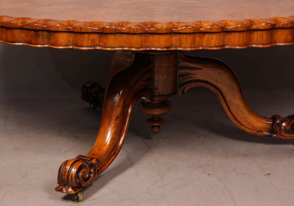 A Victorian Burr Walnut Coffee Table View VI