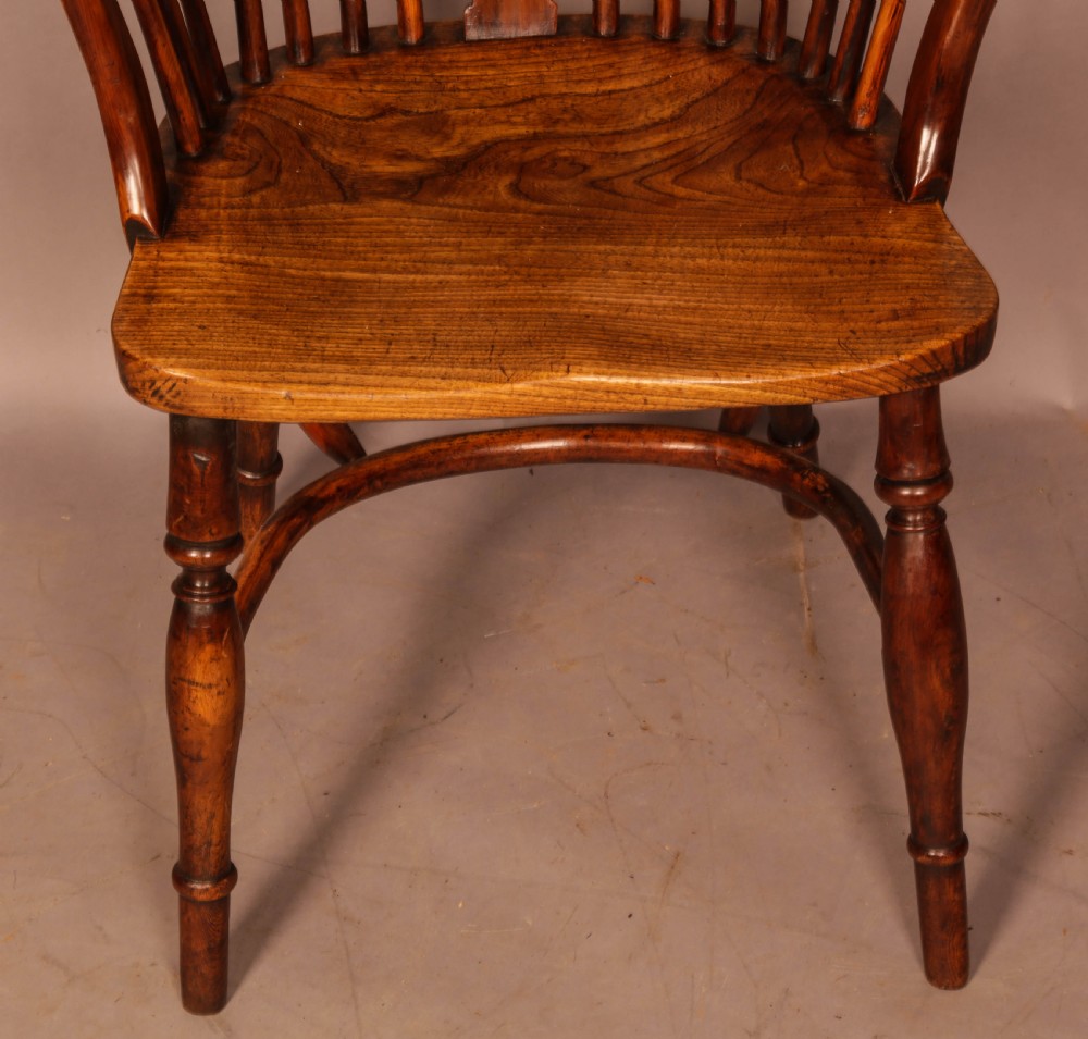 A Very Rare William Wheatland Yew Windsor Chair View IV