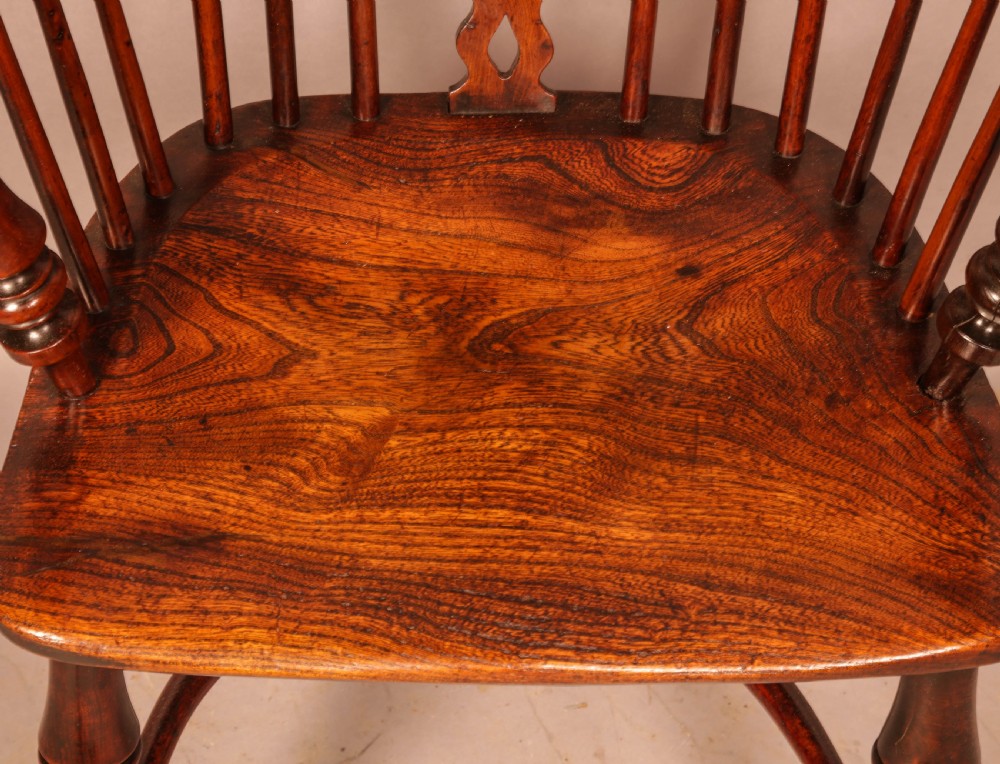 A Super  Isaac Allsop of Worksop Yew Windsor Chair View X