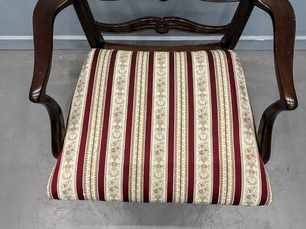 A Set of 12 Ribbon Back Dining Chairs Mahogany View XII