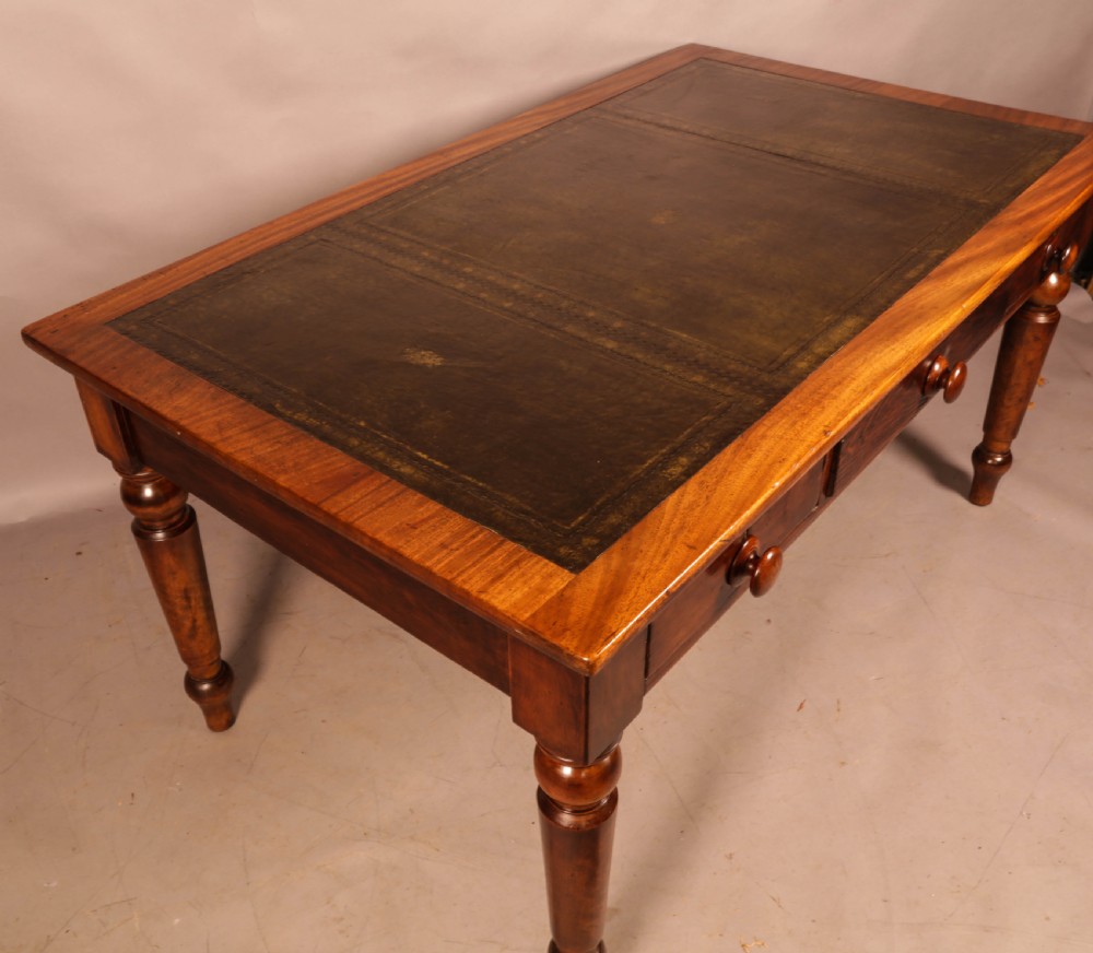 A Victorian Library Table in Mahogany and Pine View XII