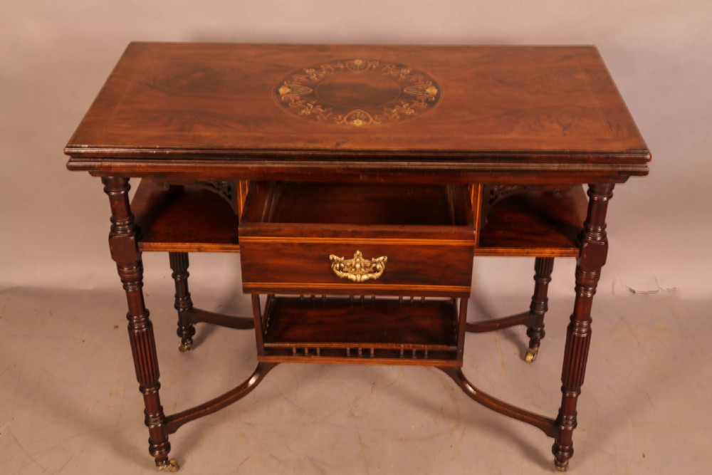 A Fine Rosewood Games Table by Gillows View II