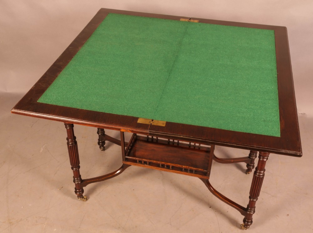 A Fine Rosewood Games Table by Gillows View VI