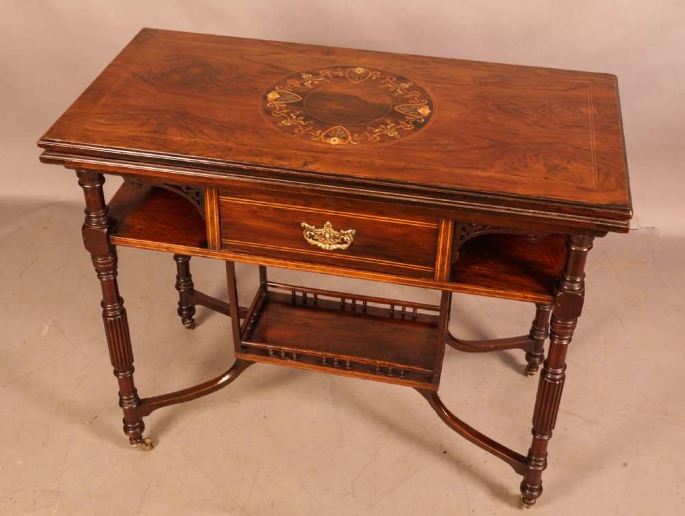 A Fine Rosewood Games Table by Gillows View VIII