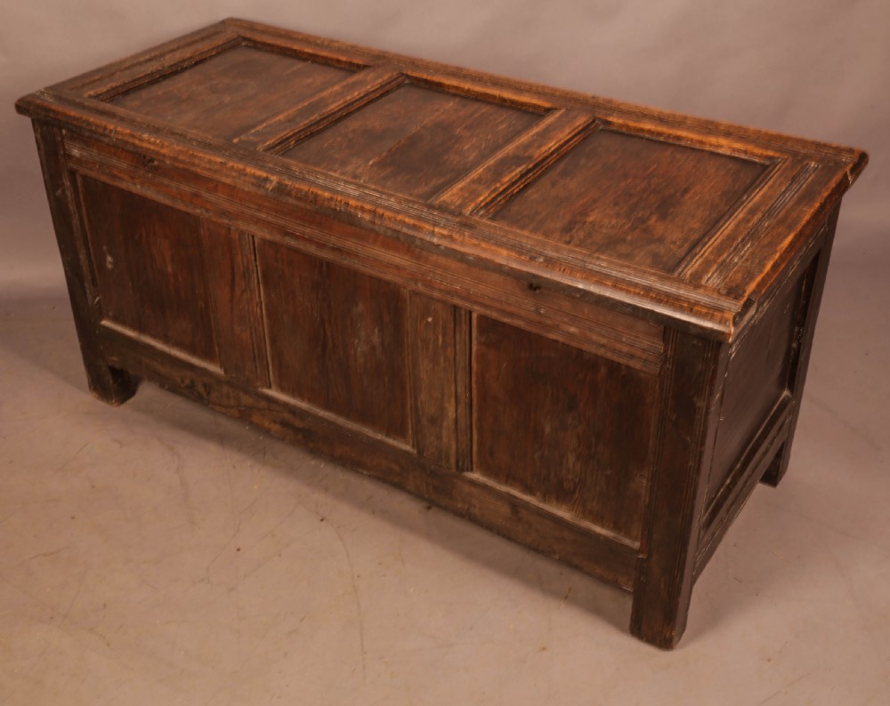 A 17th c Oak Coffer ER 1692 View II