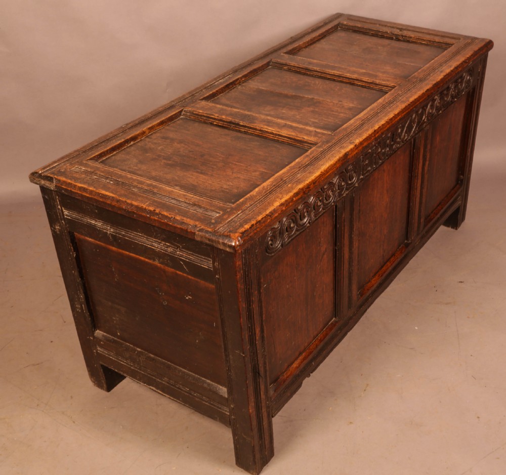 A 17th c Oak Coffer ER 1692 View III