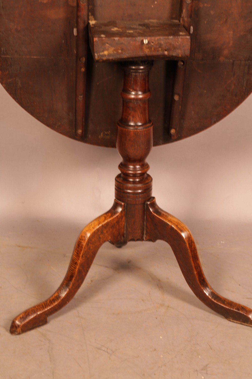 A Small Georgian Oak Tripod Supper Table View VII