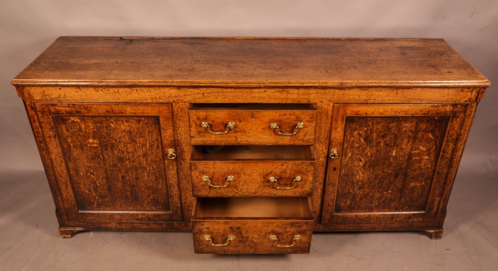An Attractive Serving Dresser in Oak c 1760 View II