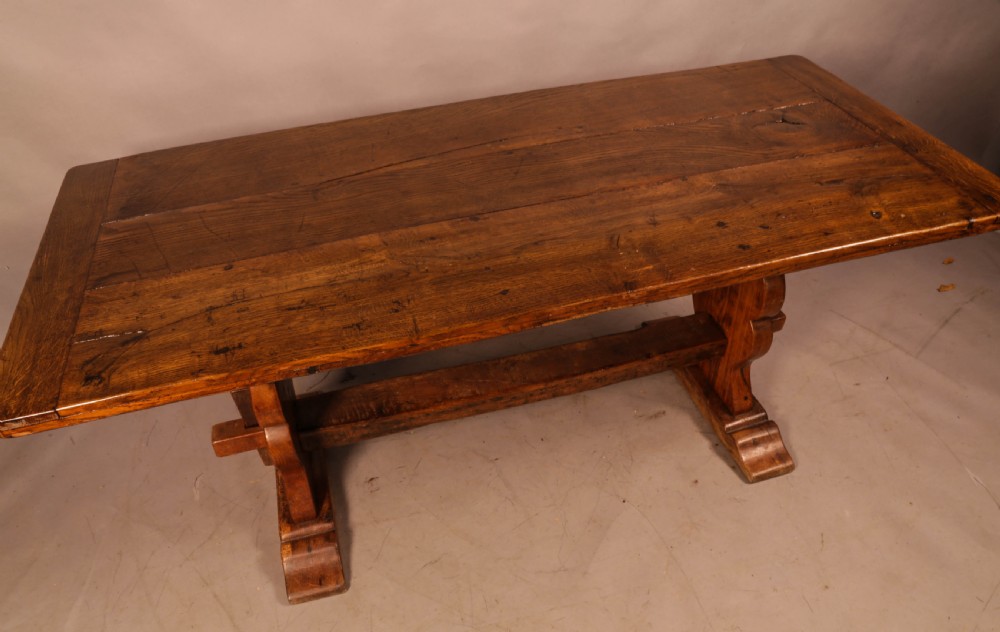 A 19th century Oak Refectory Table seats 6 View VI