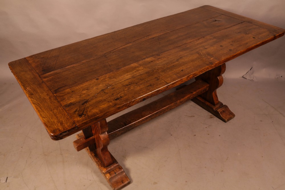 A 19th century Oak Refectory Table seats 6 View VII