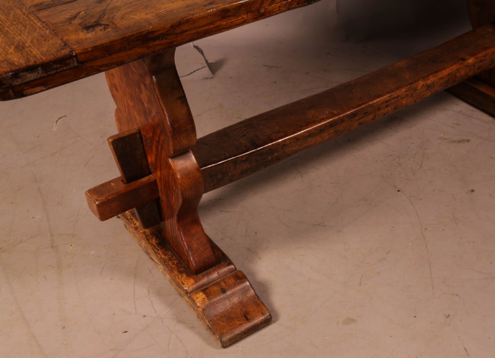 A 19th century Oak Refectory Table seats 6 View VIII