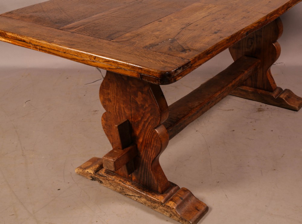 A 19th century Oak Refectory Table seats 6 View IX