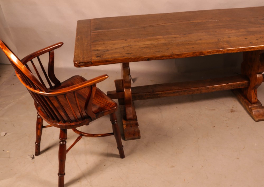 A 19th century Oak Refectory Table seats 6 View XII