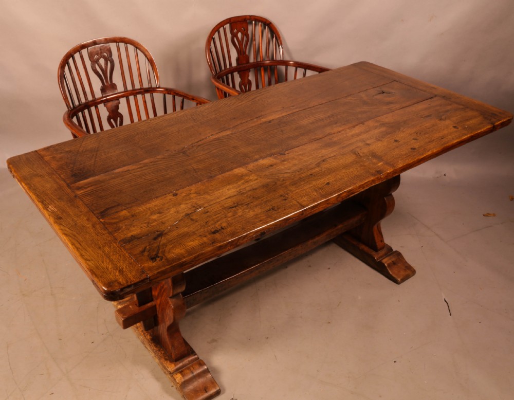 A 19th century Oak Refectory Table seats 6 View XIV