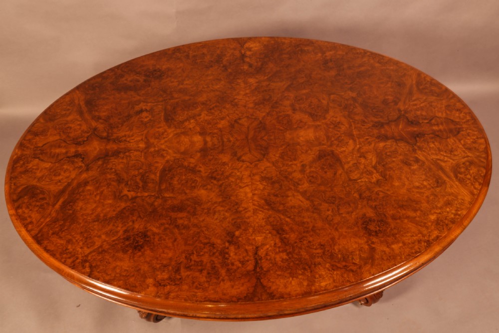 A Victorian Burr walnut Coffee Table  View II