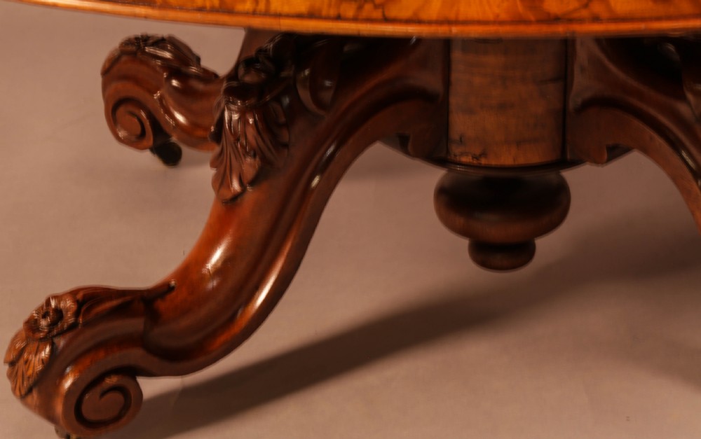 A Victorian Burr walnut Coffee Table  View IV