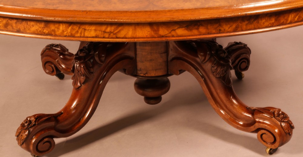 A Victorian Burr walnut Coffee Table  View V