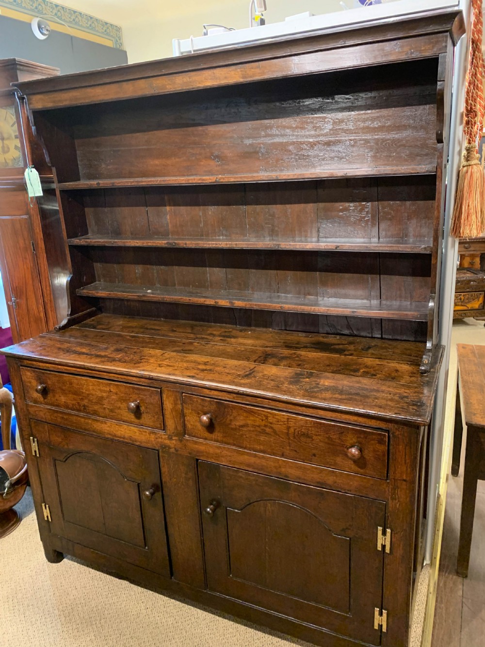 A Georgian Oak Dresser 18th century