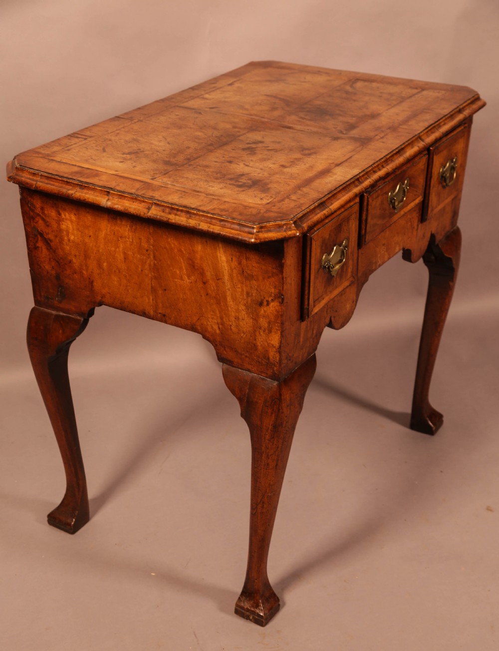 A George I English Walnut Low Boy View VI
