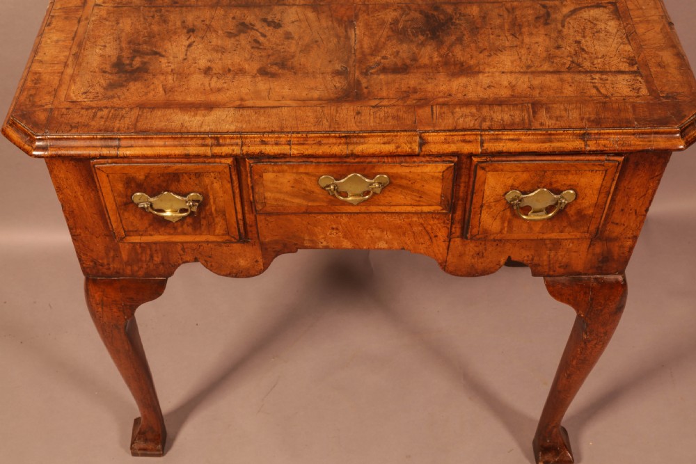 A George I English Walnut Low Boy View VII