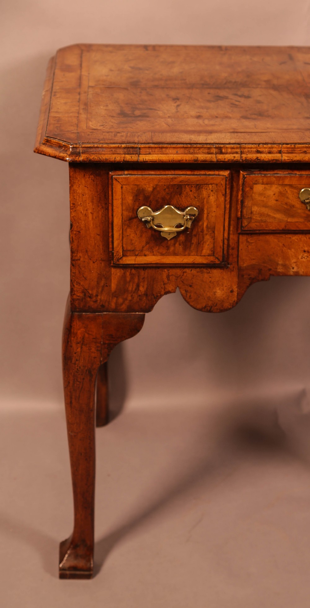 A George I English Walnut Low Boy View X