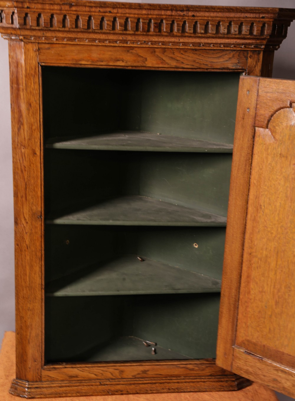 An 18th century Oak Corner Cupboard View V