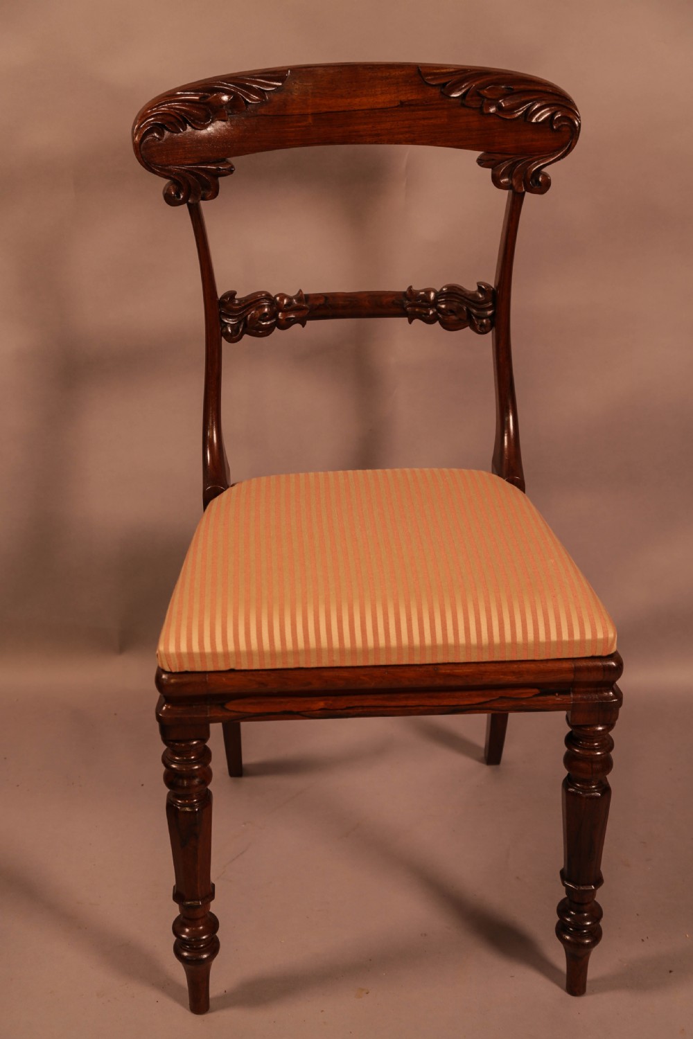 Lovely Set of 8 Georgian Dining chairs in Rosewood View IX