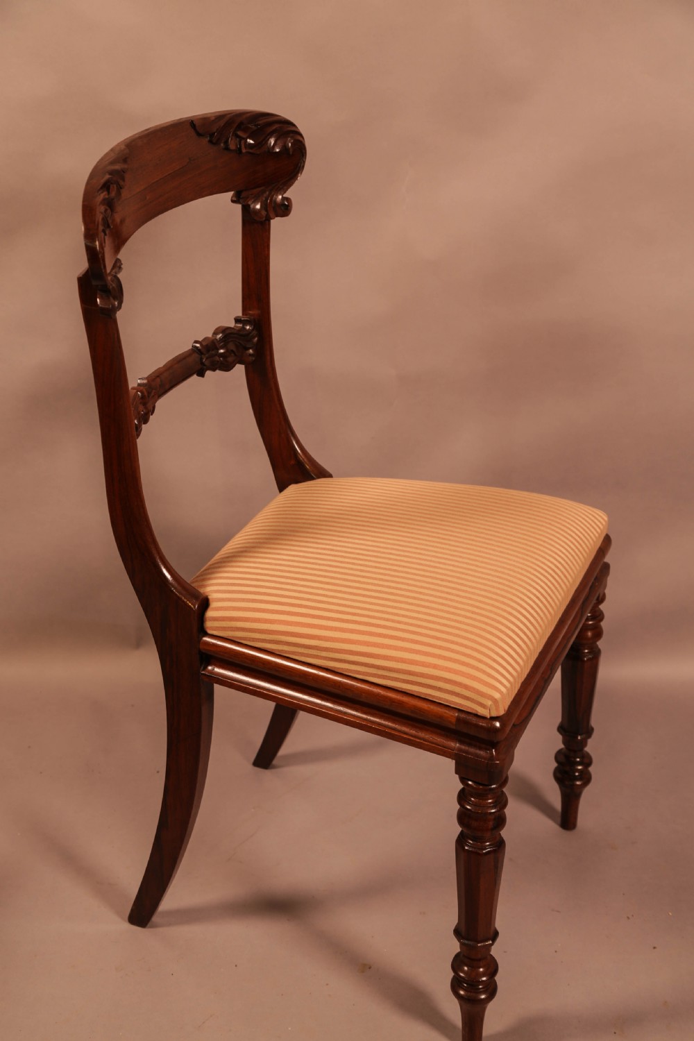 Lovely Set of 8 Georgian Dining chairs in Rosewood View X