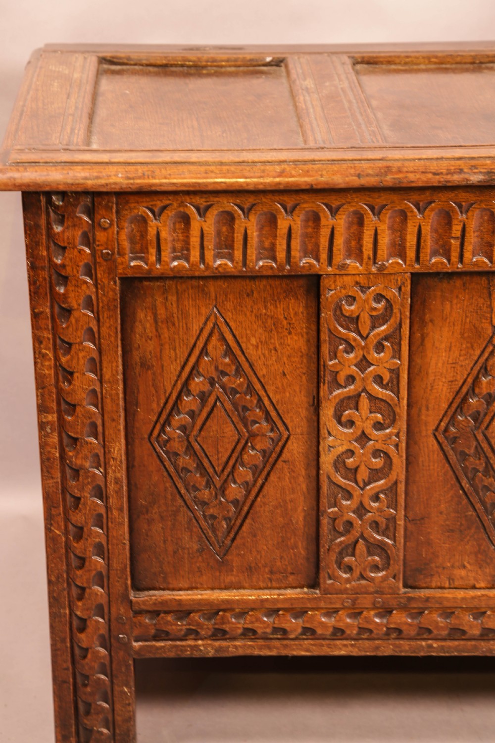 A Good 17th century Oak Coffer View VI