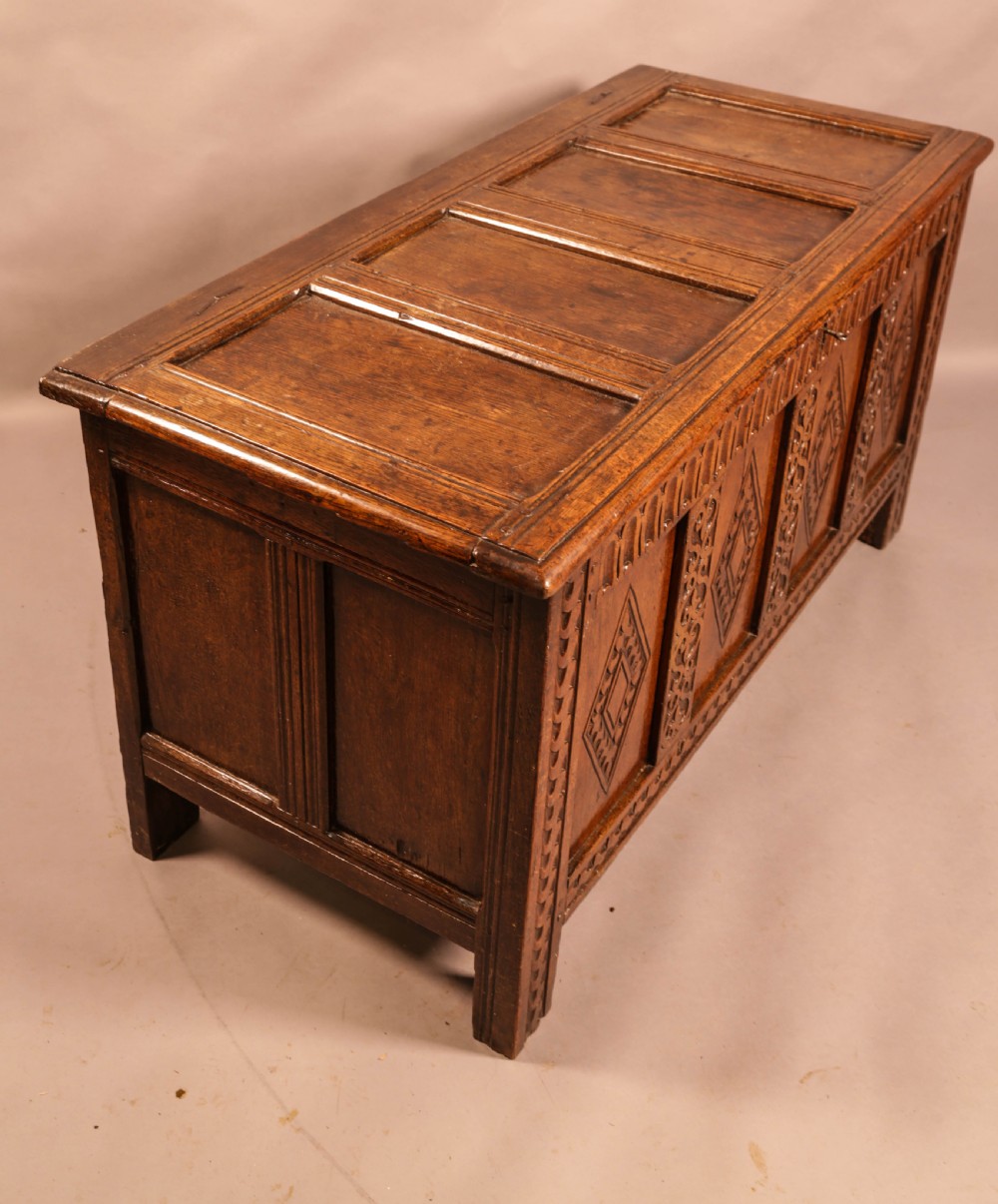 A Good 17th century Oak Coffer View VIII