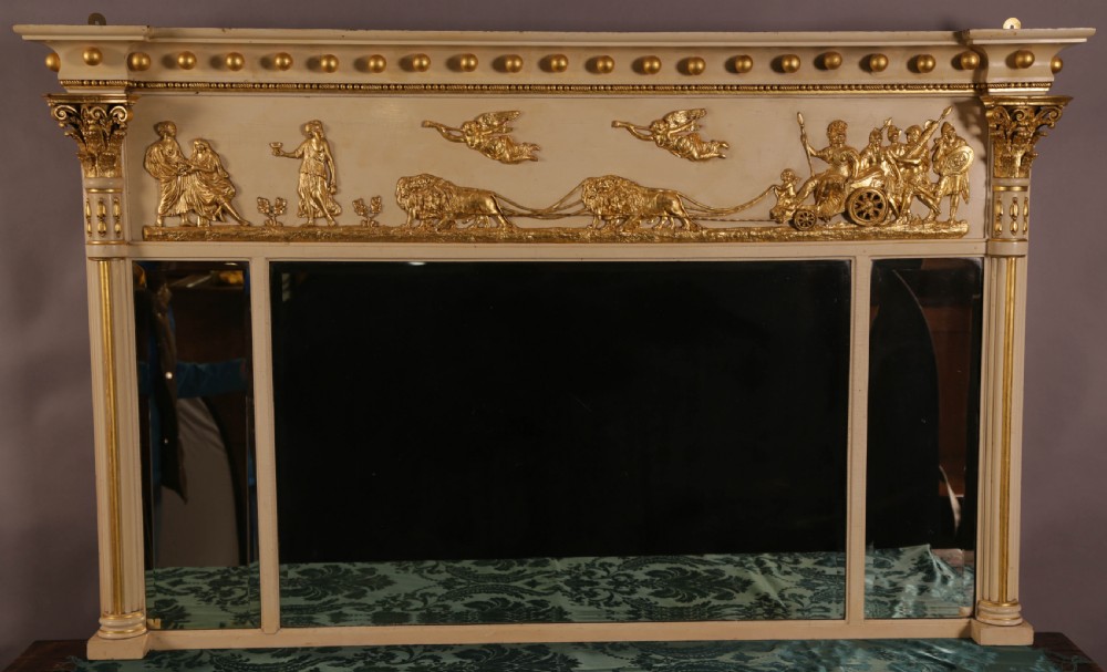A 19th c Overmantle Classical figures